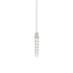 4mm Freshwater Cultured Pearl String Bar Necklace - MSBLUE Jewelry