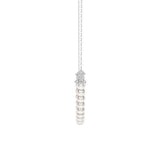 4mm Freshwater Cultured Pearl String Bar Necklace - MSBLUE Jewelry