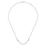 4mm Freshwater Cultured Pearl String Bar Necklace