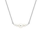 Graduated Five Freshwater Cultured Pearls Necklace - MSBLUE Jewelry