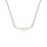 Graduated Five Freshwater Cultured Pearls Necklace