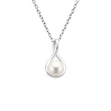 8mm Freshwater Cultured Pearl Twist Pendant - MSBLUE Jewelry