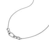 Pavé Interlocking Link Curve Necklace