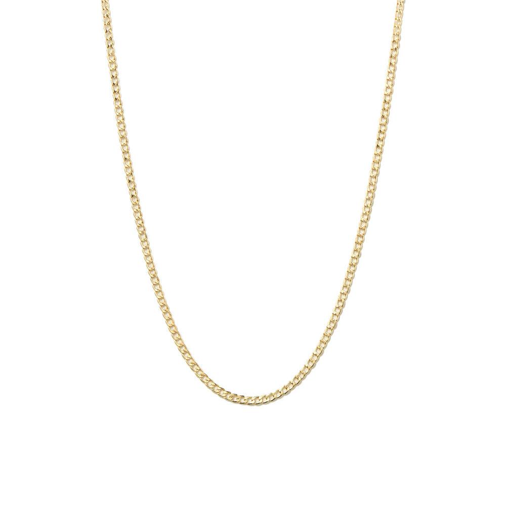 3.5mm Flat Curb Chain Necklace - MSBLUE Jewelry