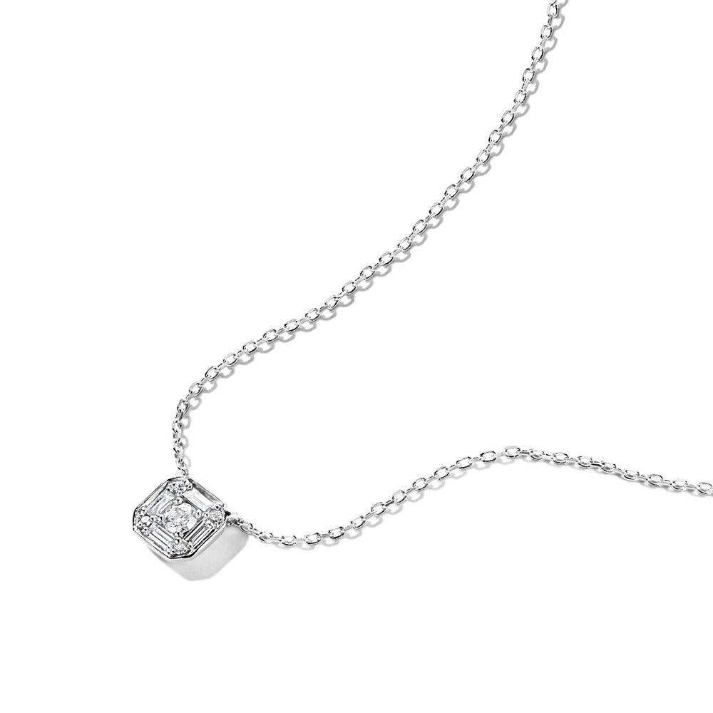 Lab Grown Diamond Mosaic Necklace - MSBLUE Jewelry