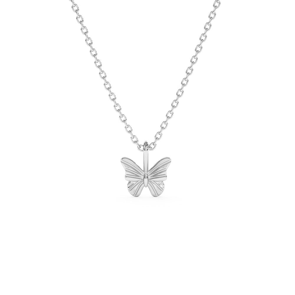 Minimalist Butterfly Charm Necklace