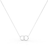 Simple Interlocking Circles Necklace - MSBLUE Jewelry