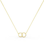 Simple Interlocking Circles Necklace - MSBLUE Jewelry