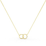 Simple Interlocking Circles Necklace - MSBLUE Jewelry