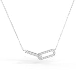 Pavé Diamond Infinity Interlinked Necklace - MSBLUE Jewelry