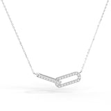 Pavé Diamond Infinity Interlinked Necklace