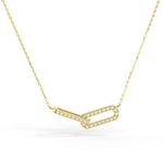 Pavé Diamond Infinity Interlinked Necklace - MSBLUE Jewelry