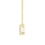 Toi Et Moi Emerald Cut & Pear Cut Pendant Necklace - MSBLUE Jewelry