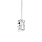 Heart Cut Moissanite Solitaire Pendant Necklace