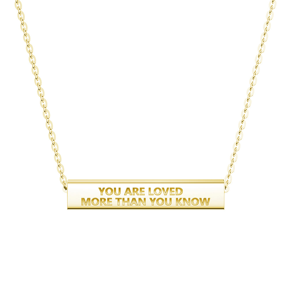 "You Are Stronger Than You Think" Minimalist Necklace