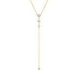 Classic Round Lab Grown Diamond Y Lariat  Necklace