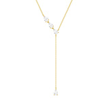 Chic Pear Shaped Lab Grown Diamond Y Lariat  Necklace