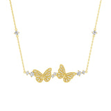Twin Butterfly Necklace