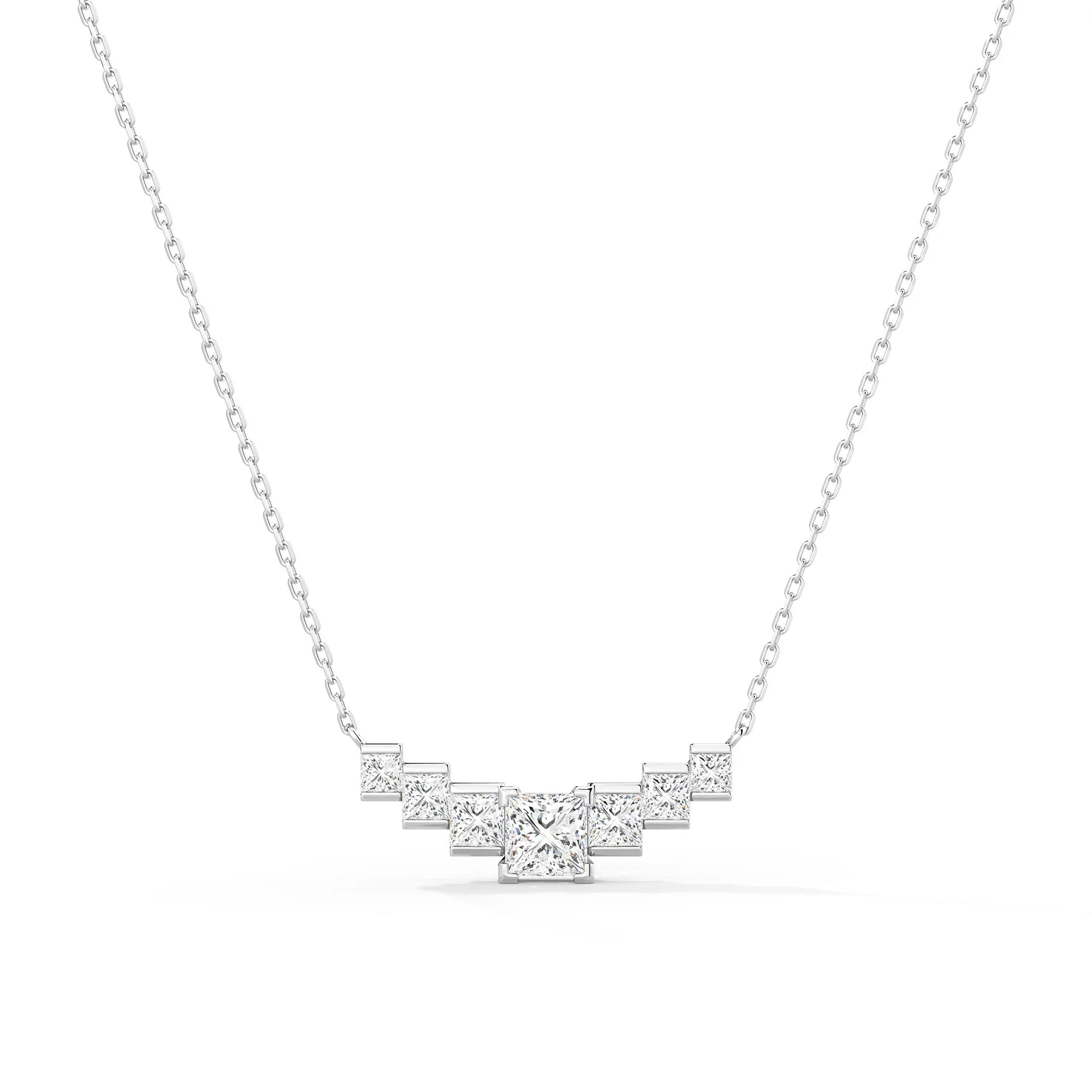 Gradia Princess Moissanite Necklace