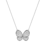 Butterfly Pavé Pendant Necklace