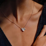 Pearl Bow Pendant Necklace