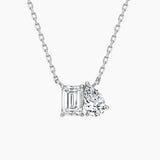 Toi et Moi Moissanite Necklace