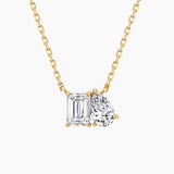 Toi et Moi Moissanite Necklace