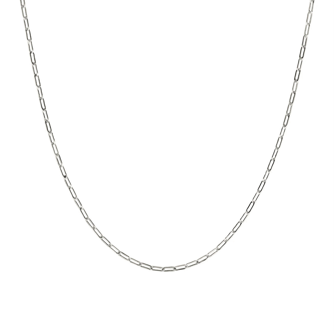 Minimalist Paperclip Chain Necklace