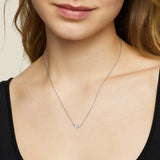 Toi et Moi Moissanite Pendant Necklace