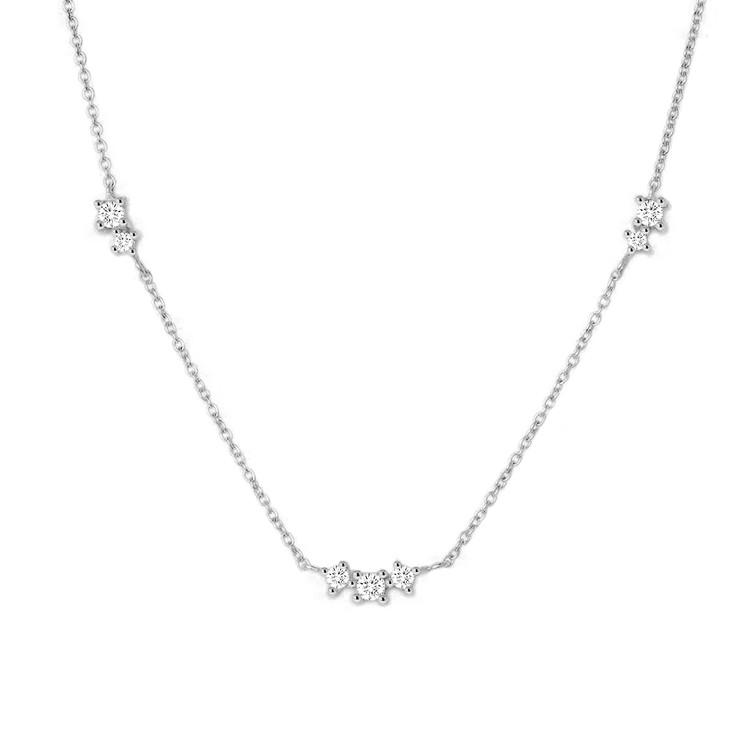 Star Cluster Moissanite Pendant Necklace
