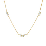 Star Cluster Moissanite Pendant Necklace