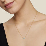 Infinity Pave Moissanite Pendant Necklace
