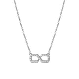 Infinity Pave Moissanite Pendant Necklace