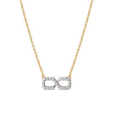 Infinity Pave Moissanite Pendant Necklace