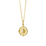 Compass Star Moissanite Pendant Necklace