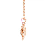 “Blossom of Compassion” Breast Cancer Awareness Pendant Necklace