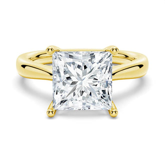 Classic Solitaire Princess Cut Engagement Ring - MSBLUE Jewelry