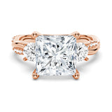 Twist Vine Princess-Cut Engagement Ring