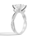 Twist Vine Princess-Cut Engagement Ring