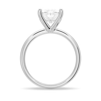 Oval Shaped Solitaire Moissanite Engagement Ring - MSBLUE Jewelry