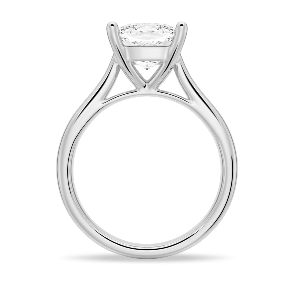 3 CT. Prongs Cathedral Solitaire Engagement Ring