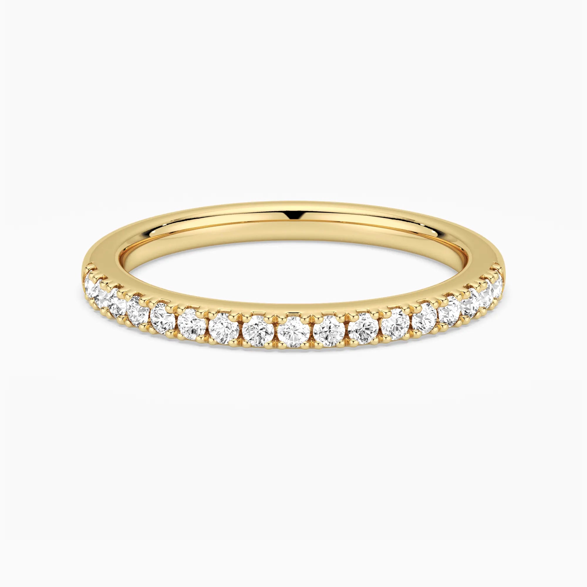 Classic Round Moissanite Anniversary Band