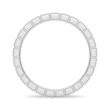 Unique Pavé Set Moissanite Eternity Ring