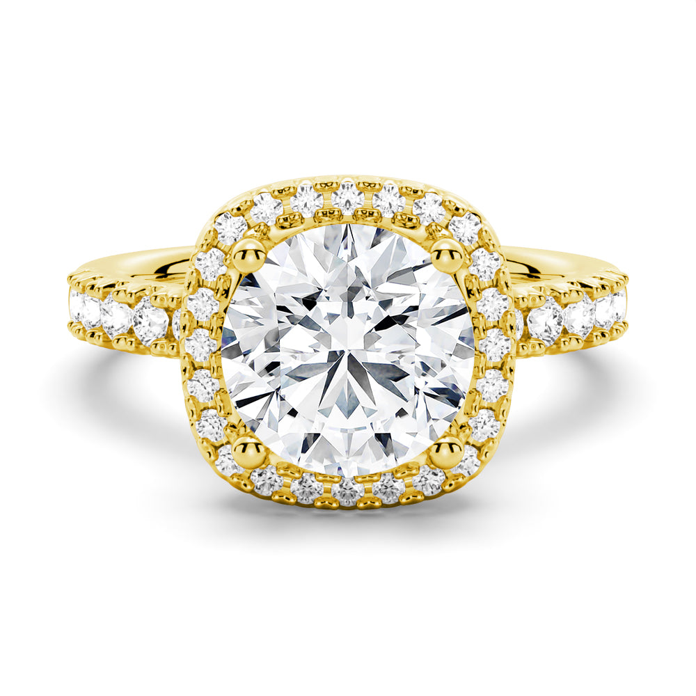 Brilliant Halo Round Cut Engagement Ring