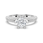 1 CT. Round Cut Six-Prong Engagement Ring - MSBLUE Jewelry