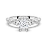 1 CT. Round Cut Six-Prong Engagement Ring - MSBLUE Jewelry