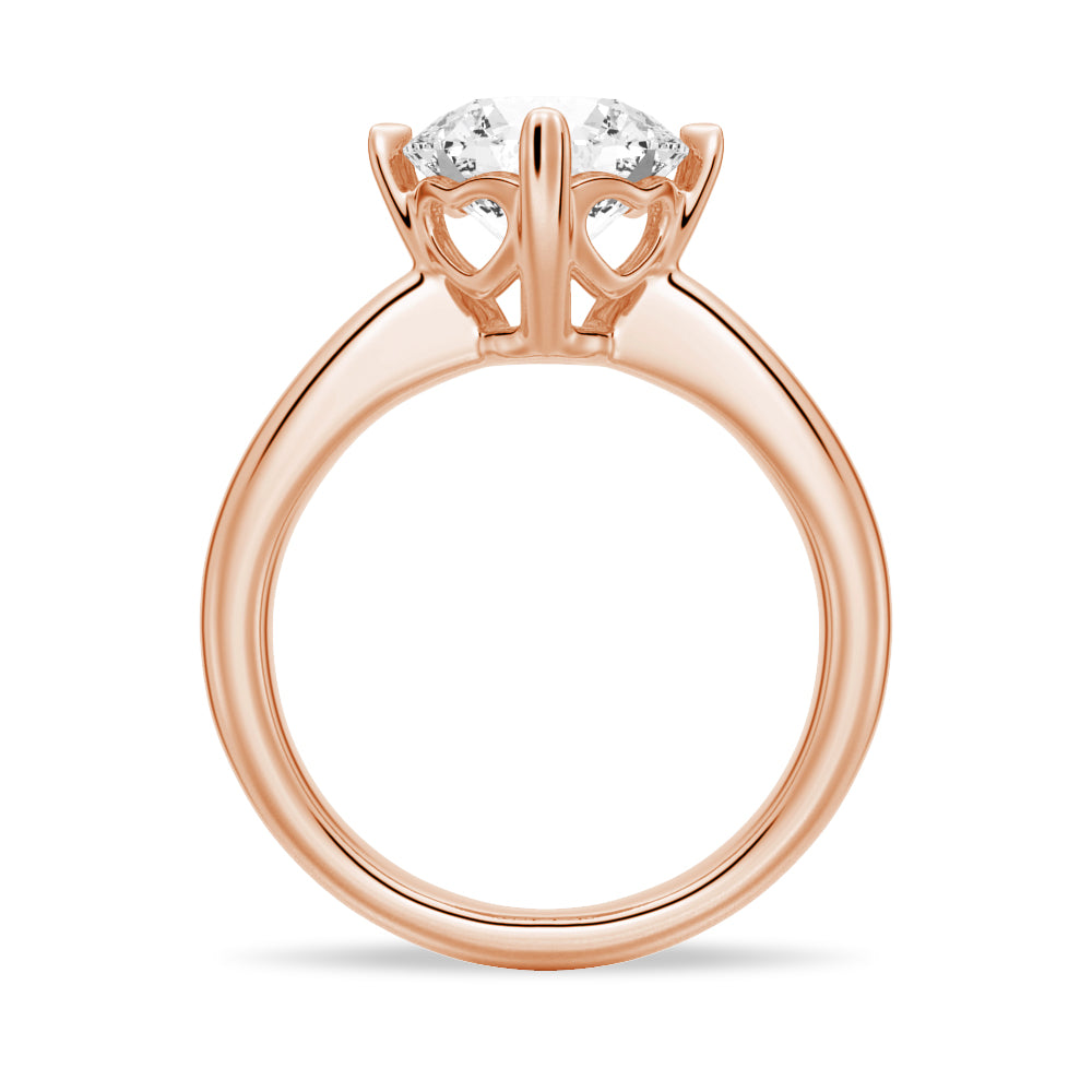 3 CT. Unique Heart Prong Moissanite Engagement Ring
