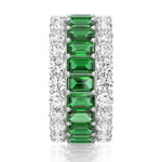 15.4 CT. Baguette Lab Grown Gemstone Eternity Band - MSBLUE Jewelry