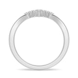 Unique Design Chevon Diamond Wedding Ring