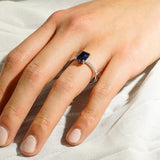 2 CT. Petite Trellis Lab Grown Sapphire Gemstone Ring